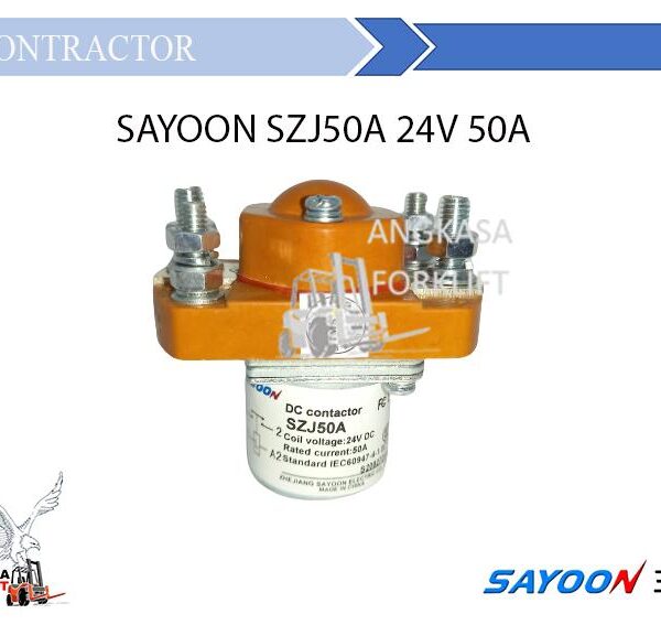 Contactor Sayoon 50A SZJ50A MJZ50A 24V Normally Open 1 NO Forklift