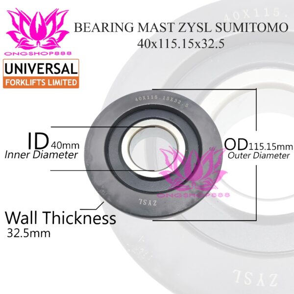 Forklift Bearing Mast 40x115.15x32.5 Roller Bearing 40x115,15x32,5