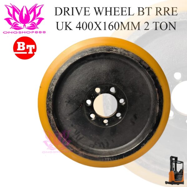 oda Drive Wheel 400x160 Reachtruck BT RRE 2 Ton Electric Forklift Toyota 238970 Polyurethane Roda Belakang Forklift