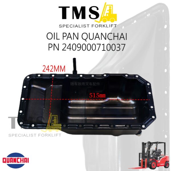Oil Pan Quanchai Forklift Part Number 2409000710037 Bak Oli Mesin