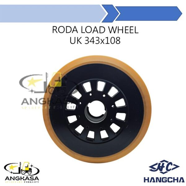 Roda Load Wheel Hangcha Uk 343x108 kapasitas 2 – 3 Ton For Forklift