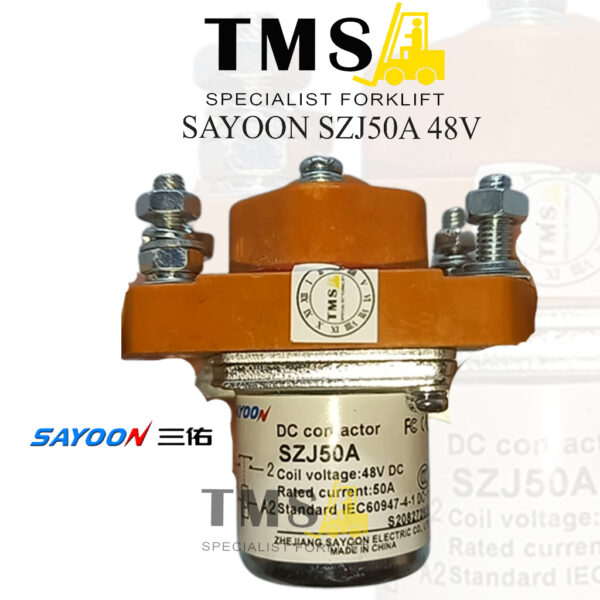 Contactor SZJ50A MJZ50A-D Sayoon 48V 1NO Normally Open 50A Kontaktor