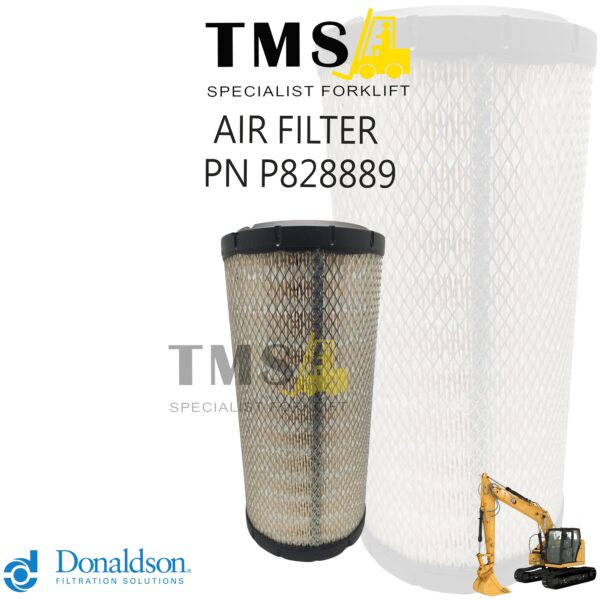 AIR FILTER P828889 Donaldson Filter Udara Primary RadialSeal untuk Excavator & Alat Berat
