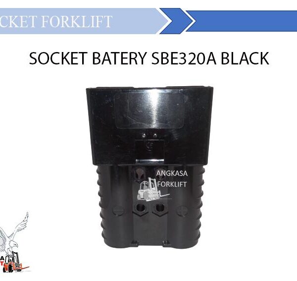 Battery Socket SMH SBE Type SBE320A Black Colour for Charger Forklift