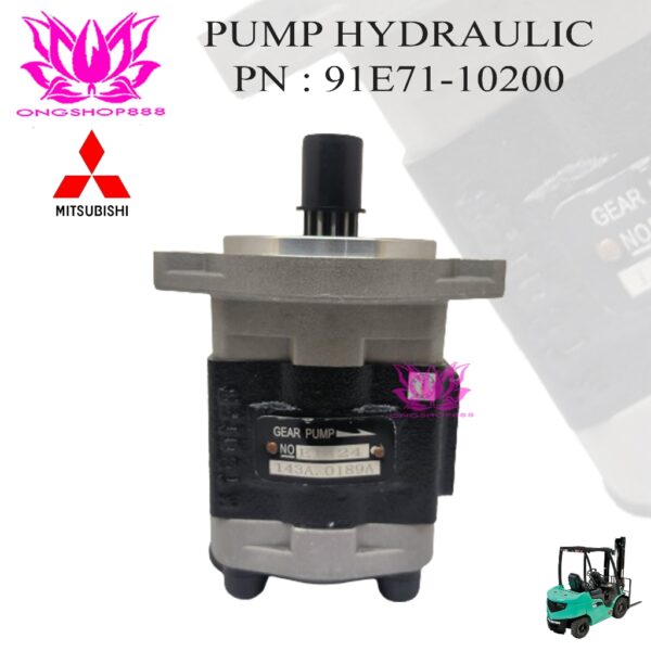 Pump Hydraulic 91E71-10200 Pompa Hydrolik Forklfit Mitsubishi FD25N GRANDIA
