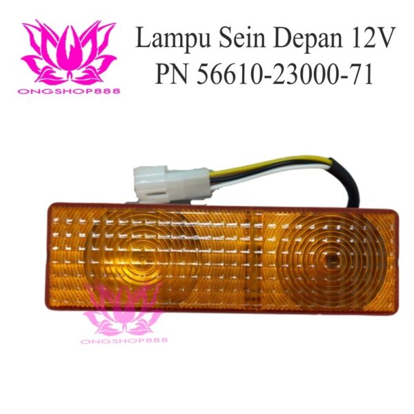 Lampu Sein Depan 12V Toyota Forklift PN 56610-23000-71 Lamp Front