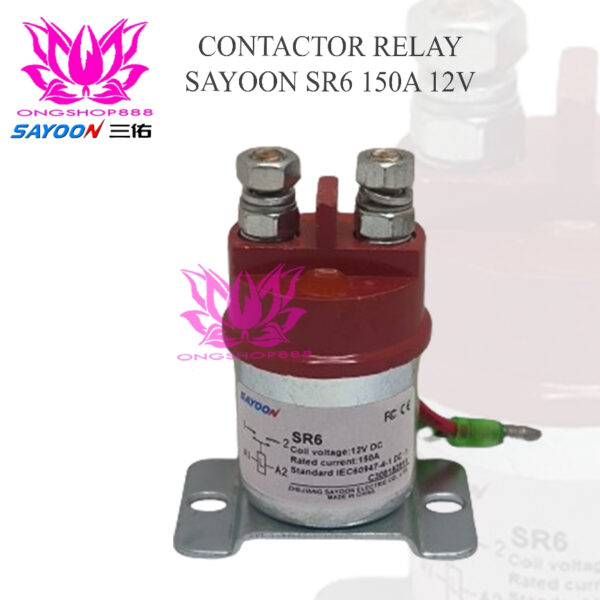 Contactor Relay Sayoon SR6 150A 12V NO Palet Mover Eletric Vehicle