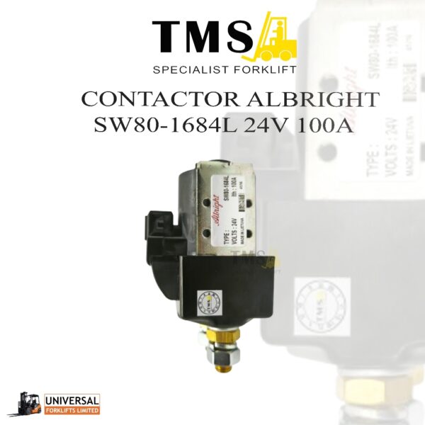 Contactor Albright SW80-1684L 24V 100A Ampere Switch kontaktor DC Forklift