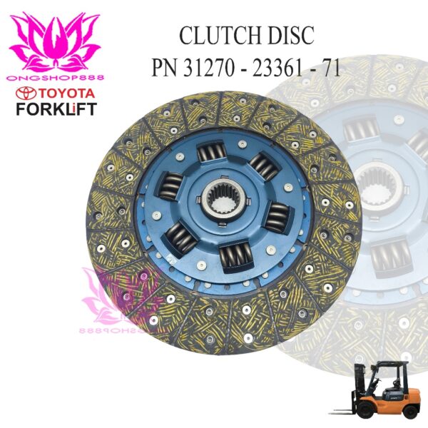 PN 31270-23361-71 Clutch Disc Toyota Forklift – Kampas Kopling Manual Heavy Duty