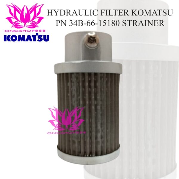 34B-66-15180 Hydraulic Filter Komatsu Forklift Strainer