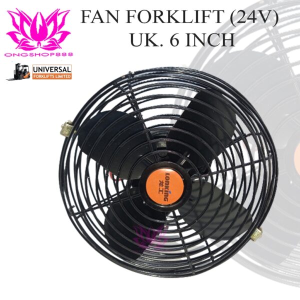 Fan Forklift Electric 6 Inch 24V DC Kipas Angin VDC Model Bulat