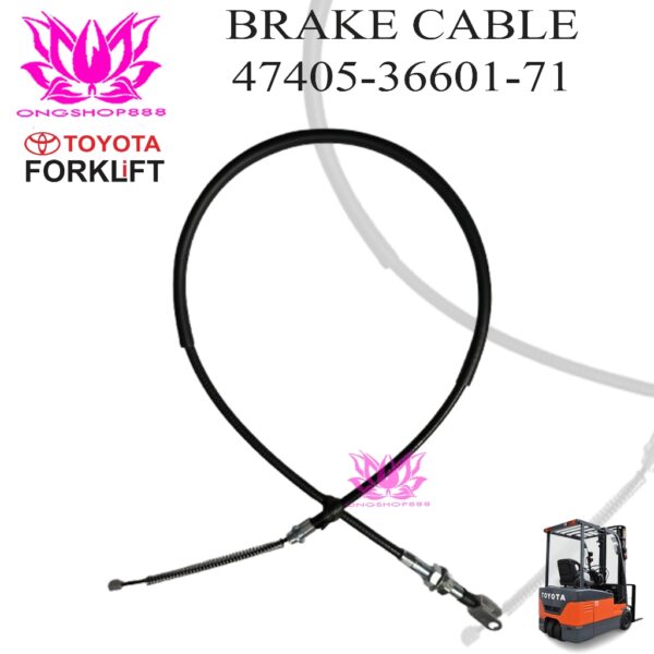 Kabel Rem Tangan Foklift Toyota 47405-36601-71 8FD25-30 Kanan RIGHT Emergency Parking Brake