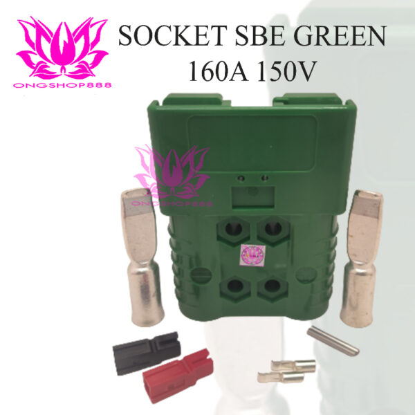 Socket Battery Forklift SBE 160 Green Plug SBE160A Hijau 160V DC