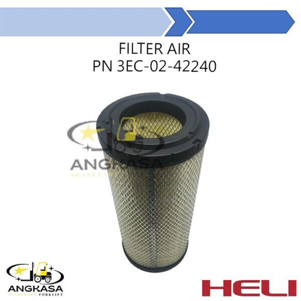 Filter Air Heli CPCD50 Part Number 3EC-02-42240 For Forklift