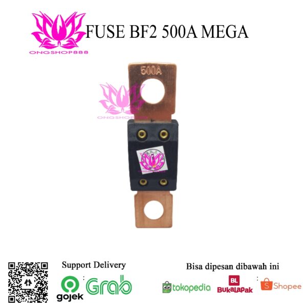 Fuse BF2 Mega 500A For Forklift Eletric Sekring ANM Type Black
