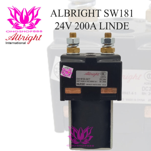 Albright SW181 Contactor For Forklift Eletric Linde 24V 200A DC