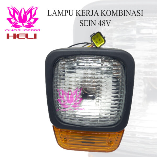 Lampu Depan D08QZHD Head Lamp 12V LED Front Light Heli Forklift