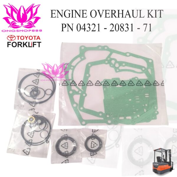 Transmission Repair Overhaul Kit 04321-20831-71 Toyota Forklift 02-7FD10 Engine 1DZ 2Z 4Y