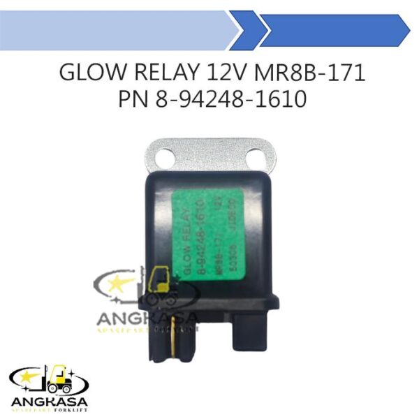 Glow Relay 12V MR8B-171 Part Number 8-94248-161-0 untuk Mesin Diesel Isuzu