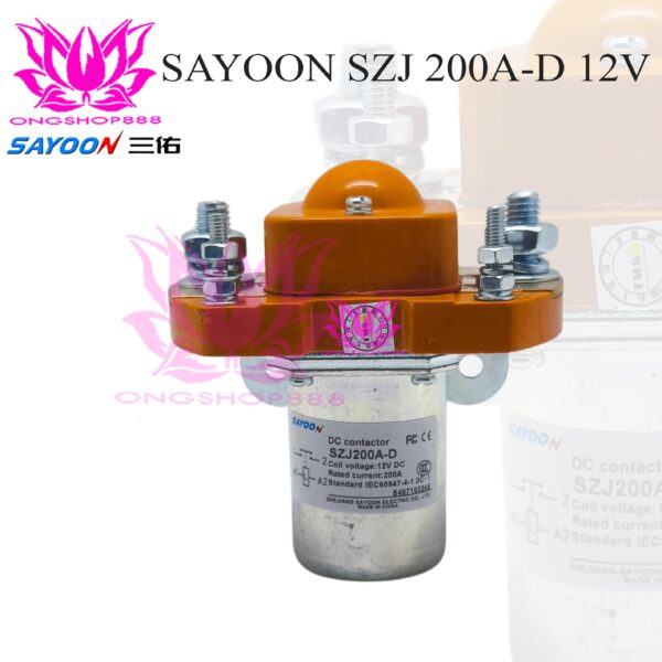 Sayoon Contactor SZJ200A-D 12V DC 200A DC Forklift Electric