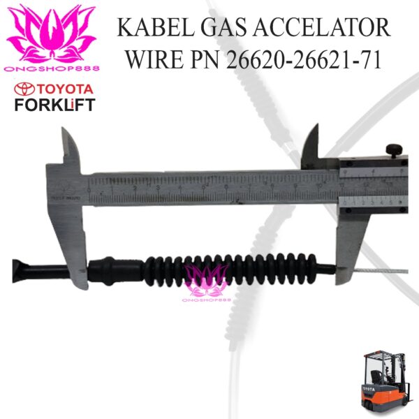 Accelerator Wire 8FD10-30 1DZ Kabel Gas Forklift Toyota 26620-26621-71