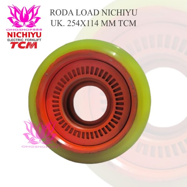 Roda Load Wheel Reachtruck Nichiyu TCM 254x114 FBR Roda Depan