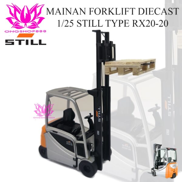 Mainan Forklift Diecast 1/25 STILL Counterbalance RX20-20 Toys Forklift