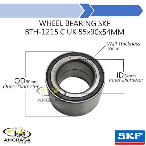 Wheel Bearing SKF BTH-1215 C UK 55x90x54 Part Number DU55900054