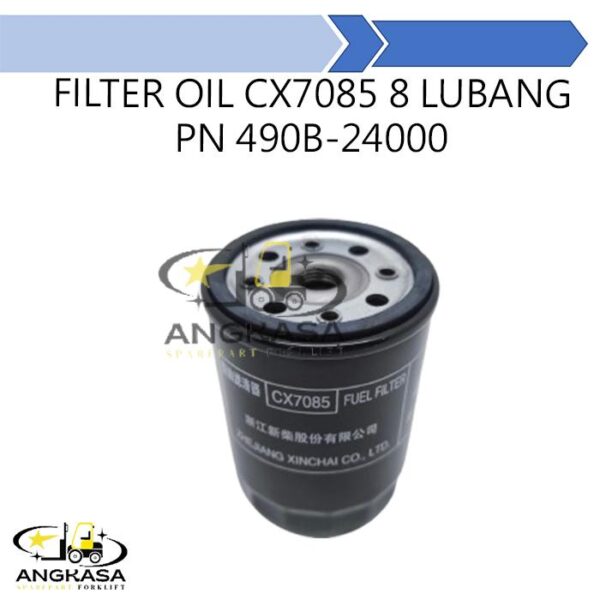 Fuel Filter 490B-24000 CX7085 8 Hole Filter Bensin Forklift HELI BAOLI  Xinchai Engine