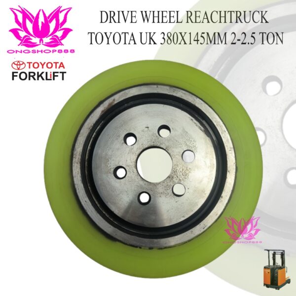 Roda Drive Wheel toyota Forklift Reachtrcuk Electric 2 - 2.5Ton 380x145 Roda 7FBR20 7FBR25 7FBR30