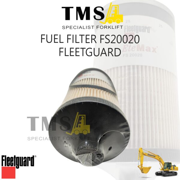 Fleetguard Fuel Water Separator FS20020 Filter Solar Excavator Komatsu PC300-8 / PC350-8 Heavy Duty