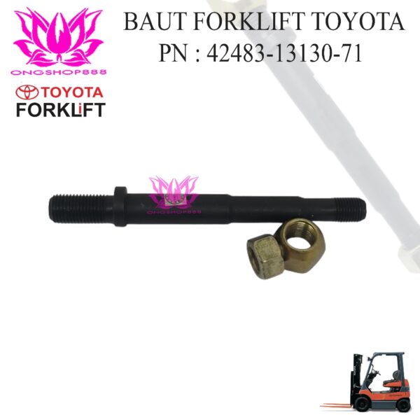 Baut Forklift 42483-13130-71 Bolt Hub Nut Toyota Forklift 7FB15-18