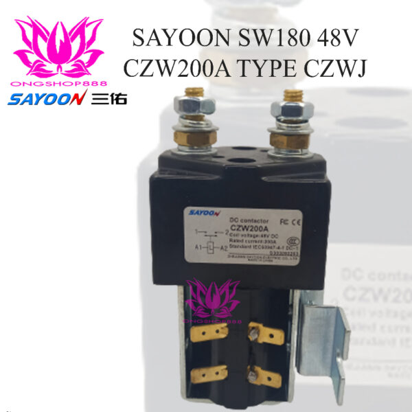 Sayoon Contactor SW180 48V 200A Type CZWJ 200A not Albright Contactor