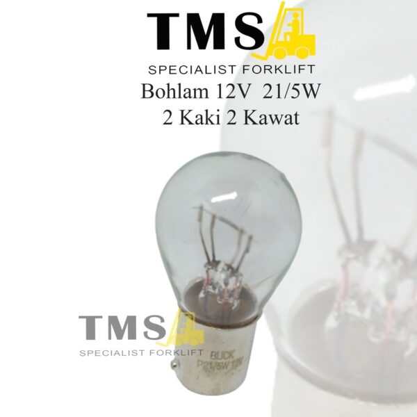 Lampu Bohlam Bulb 2 Wire 2 Foot 12V 25W 2 kaki 2 kawat Forklift