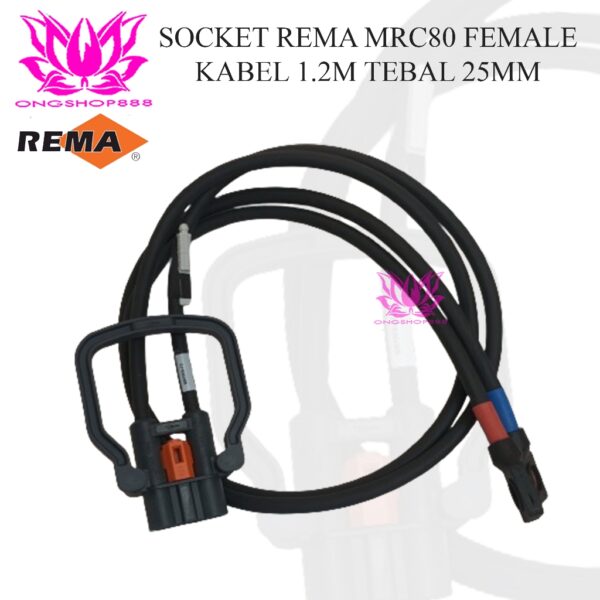 Socket REMA MRC80 Connector Battery Reachtruck Electric MRC 80 Female