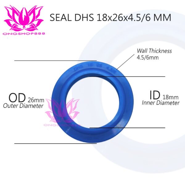Seal DHS 18x26x4.5/6 mm Hydraulic Dust Seal Forklift
