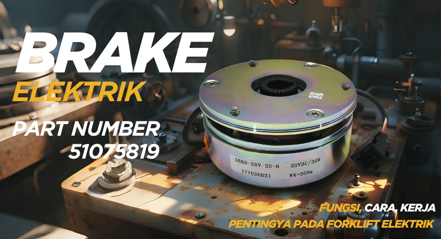 ⚙️ Brake Electric PN 51075819: Fungsi, Cara Kerja, dan Pentingnya pada Forklift Elektrik