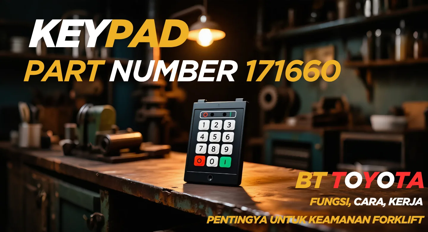 ⌨️ Keypad BT Toyota 171660: Fungsi, Cara Kerja, dan Pentingnya untuk Keamanan Forklift
