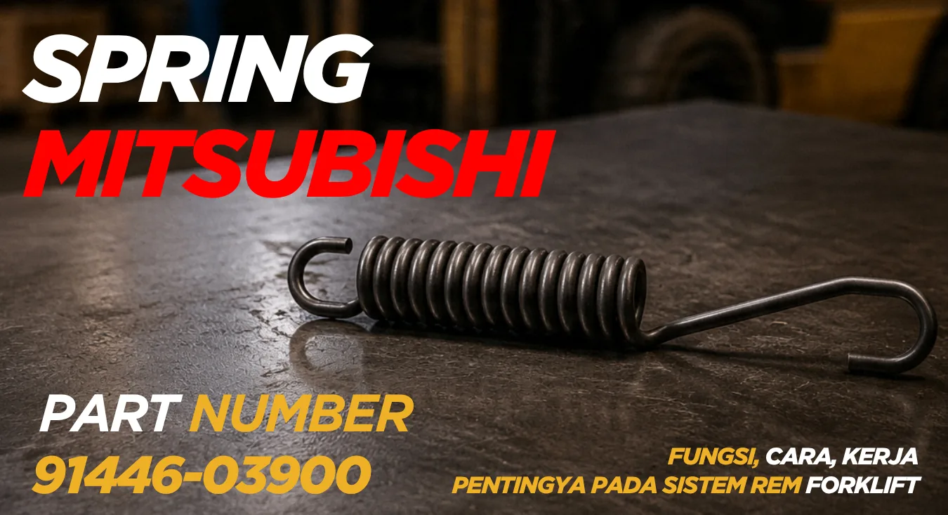 🛠️ Spring Mitsubishi PN 91446-03900 Fungsi, Cara Kerja, dan Pentingnya pada Sistem Rem Forklift