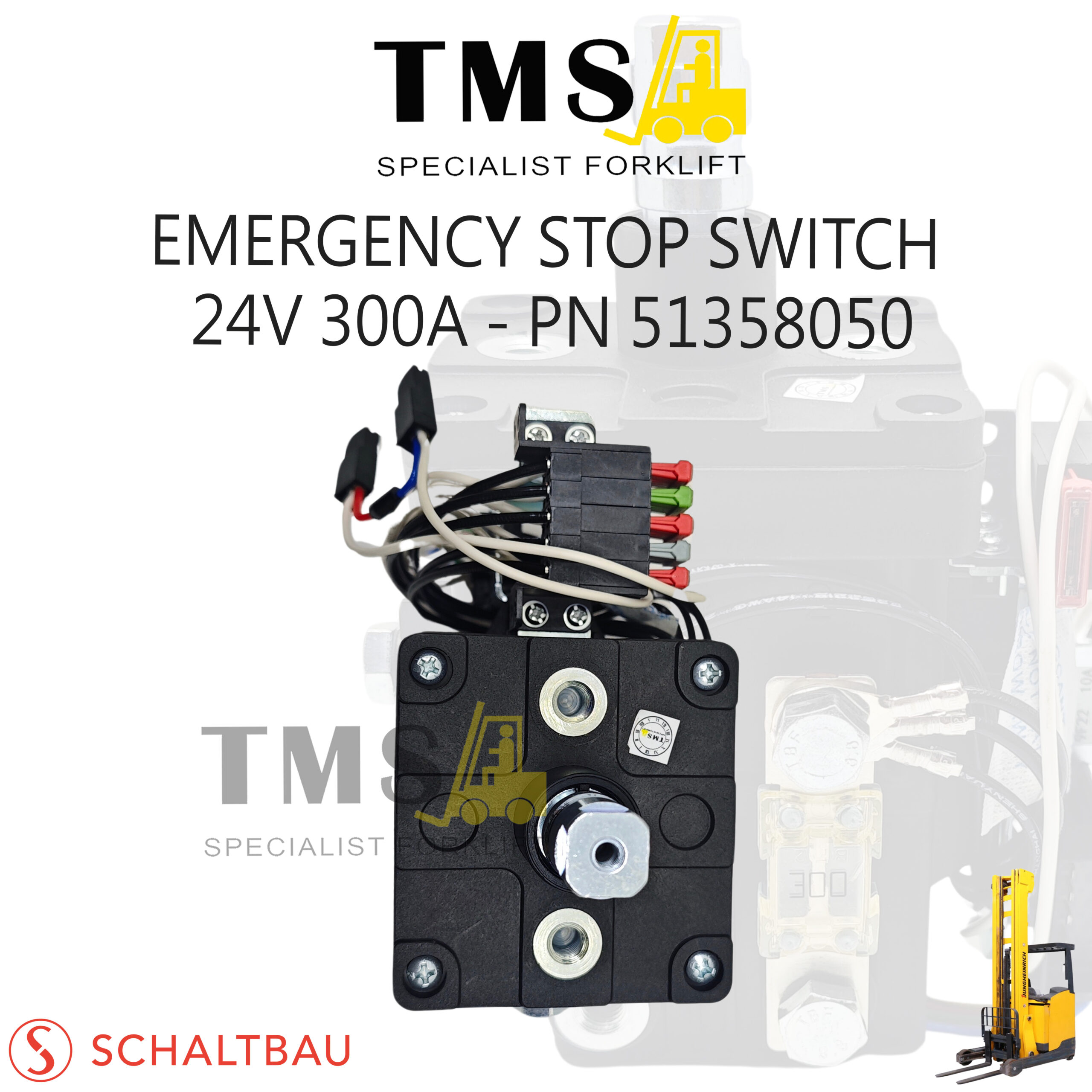 Emergency Stop Switch Part Number 51358050 24V 300A Schaltbau C130/180 for Forklift Jungheinrich - Gambar 4