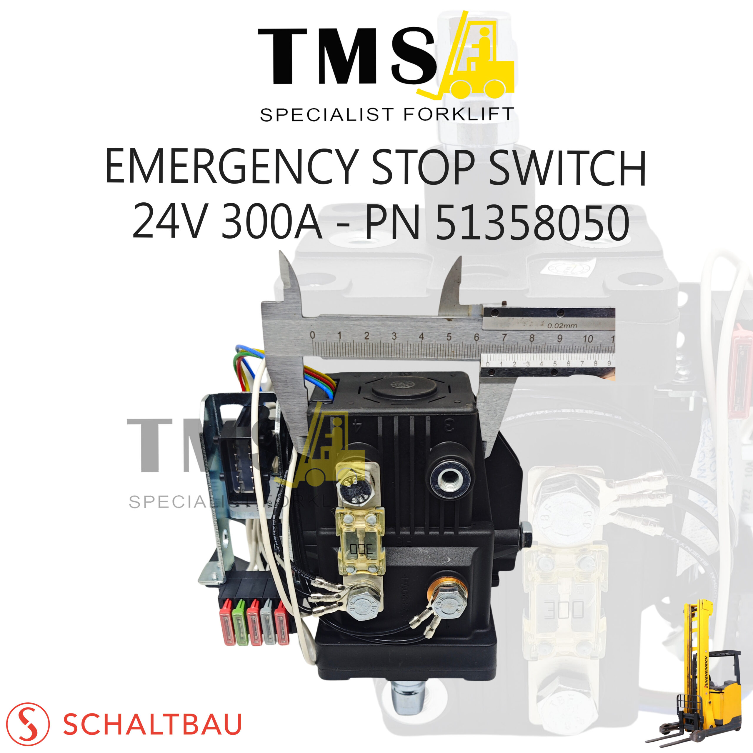 Emergency Stop Switch Part Number 51358050 24V 300A Schaltbau C130/180 for Forklift Jungheinrich - Gambar 2
