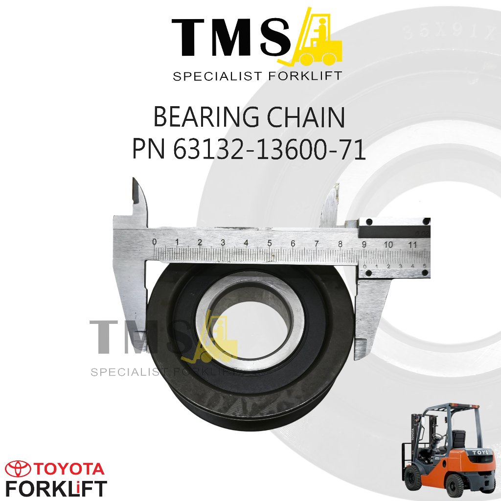 Bearing Chain Pulley Toyota Forklift PN 63132-13600-71 | Roda Rantai Mast 5FB 6FD 7FD 7FBR 8FD