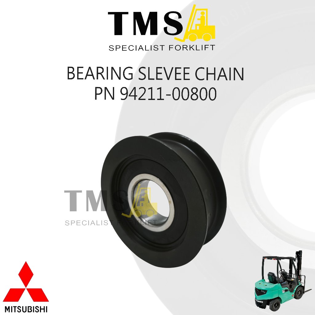 Bearing Sleeve Chain PN 94211-00800 Mitsubishi Forklift FD20 FD25 F18B Chain Sheave Pulley Mast