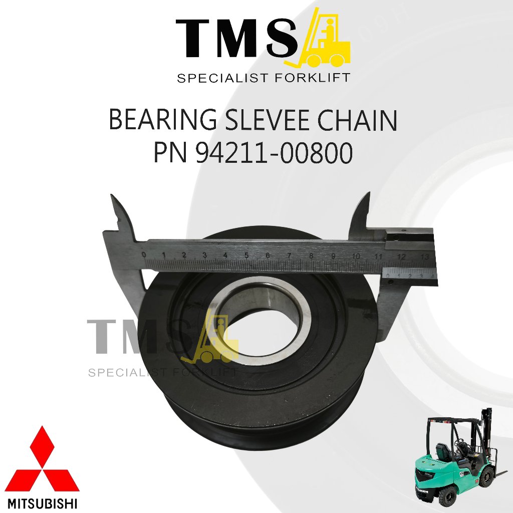 Bearing Sleeve Chain PN 94211-00800 Mitsubishi Forklift FD20 FD25 F18B Chain Sheave Pulley Mast