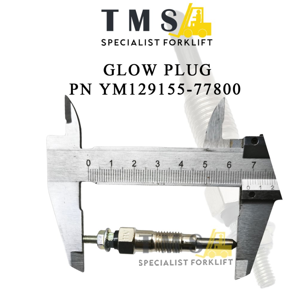 Glow Plug YM129155-77800 Busi Pemanas Mesin 4TNE98 4D94E 4D98E