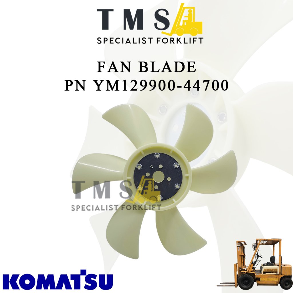 Kipas Radiator Fan Blade YM129900-44700 Komatsu FD20 FD25 FD30 2-3 Ton 4D94E 4D98E 4D94LE