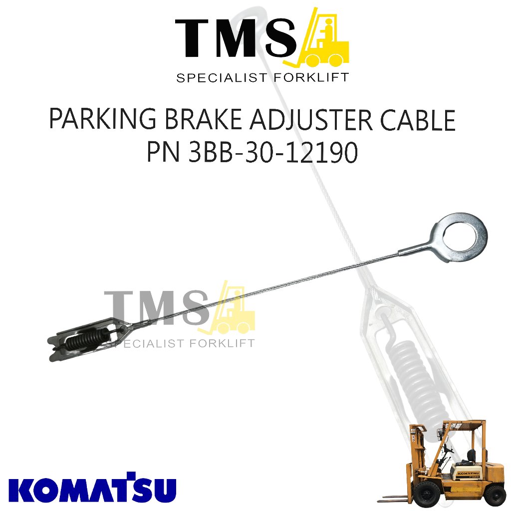 Parking Brake Adjuster Cable PART NUMBER 3BB-30-12190 Komatsu Forklift FD20 FD25 FD30 FG20 FG25 FG30