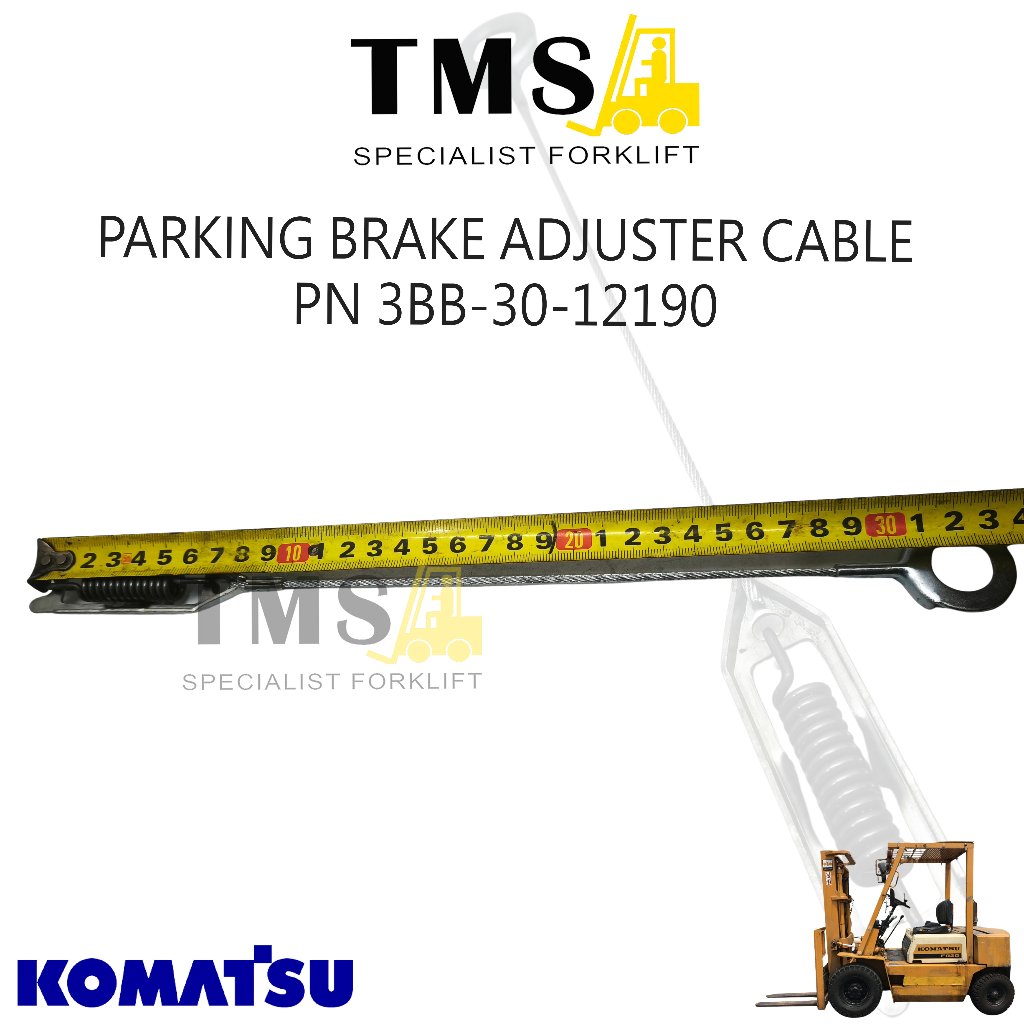 Parking Brake Adjuster Cable PART NUMBER 3BB-30-12190 Komatsu Forklift FD20 FD25 FD30 FG20 FG25 FG30