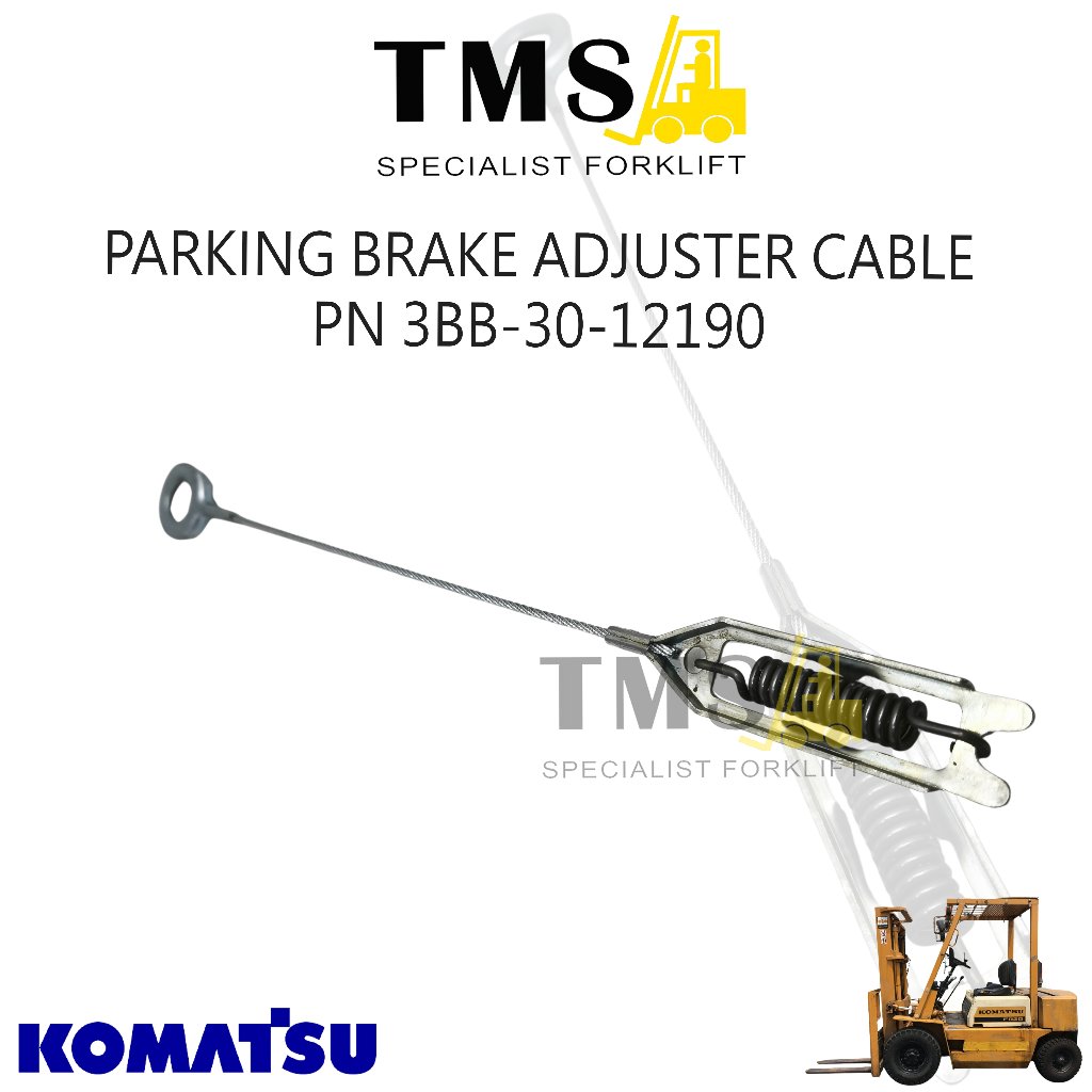 Parking Brake Adjuster Cable PART NUMBER 3BB-30-12190 Komatsu Forklift FD20 FD25 FD30 FG20 FG25 FG30