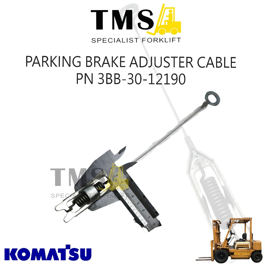 Parking Brake Adjuster Cable PART NUMBER 3BB-30-12190 Komatsu Forklift FD20 FD25 FD30 FG20 FG25 FG30